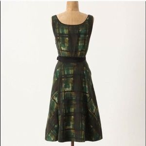 Maeve Painted Plaid Dress
